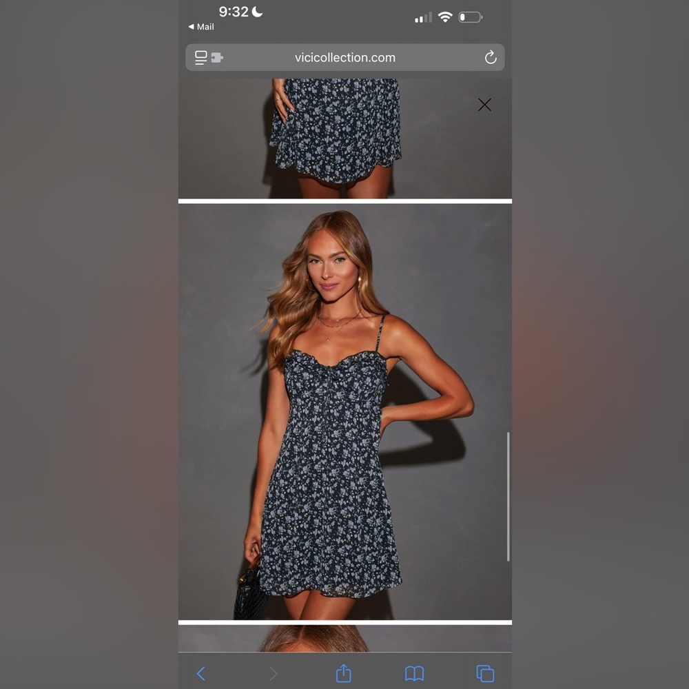 Vici Black and White Floral Dress